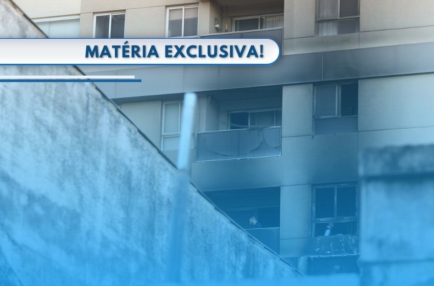 164 famílias são desalojadas por incêndio em prédio no centro de Campinas.