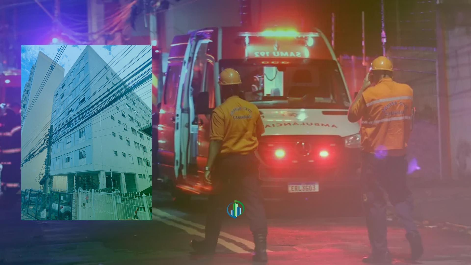 Apartamento com munições e granada pega fogo em Campinas e bombeiros fazem resgate de rapel